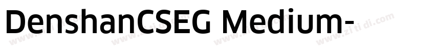 DenshanCSEG Medium字体转换